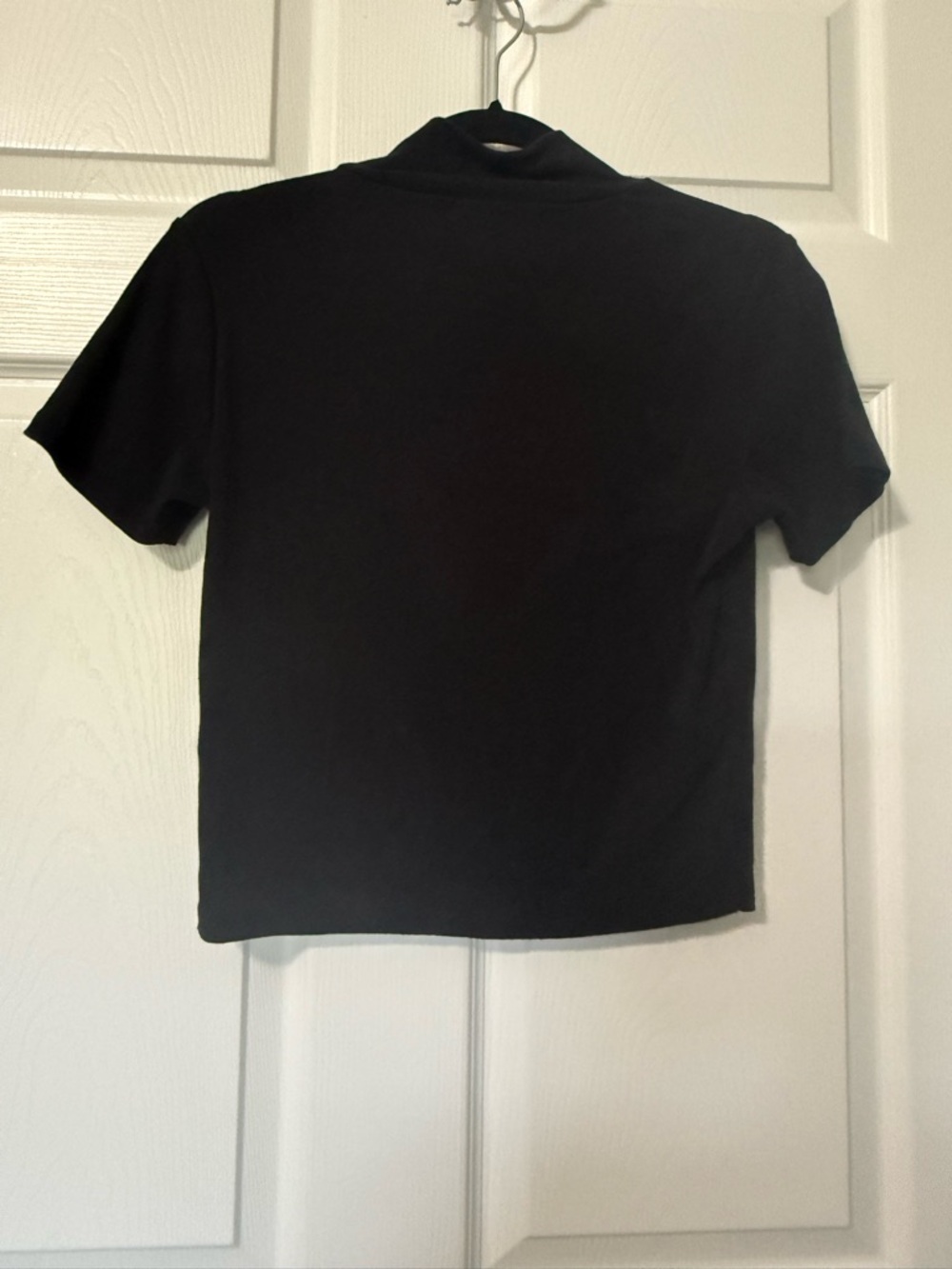 True Religion Half- Zip Short Sleeve Ribbed Pullover Black- M - Picture 4 of 6